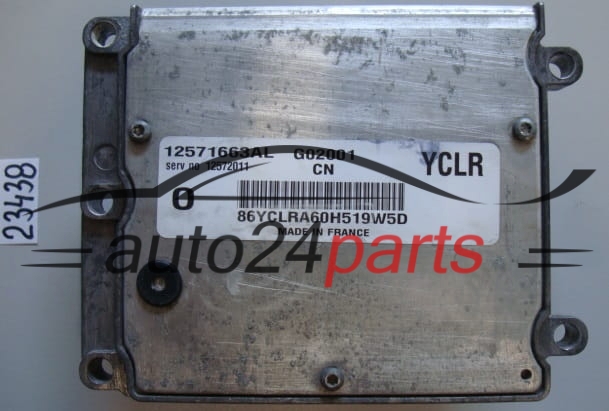 KOMPUTER STEROWNIK SILNIKA OPEL VECTRA C Delphi Delco 12571663AL, 12572011, YCLR