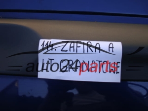DRZWI LEWE TYLNE OPEL ZAFIRA A GRANATOWE
