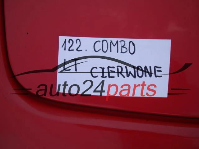 DRZWI LEWE TYLNE OPEL COMBO 2001 CZERWONE