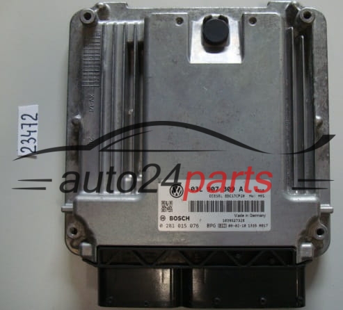 KOMPUTER STEROWNIK SILNIKA AUDI VW VOLKSWAGEN BOSCH 0 281 015 076, 0281015076, 03L 907 309 A, 03L907309A, EDC17CP20