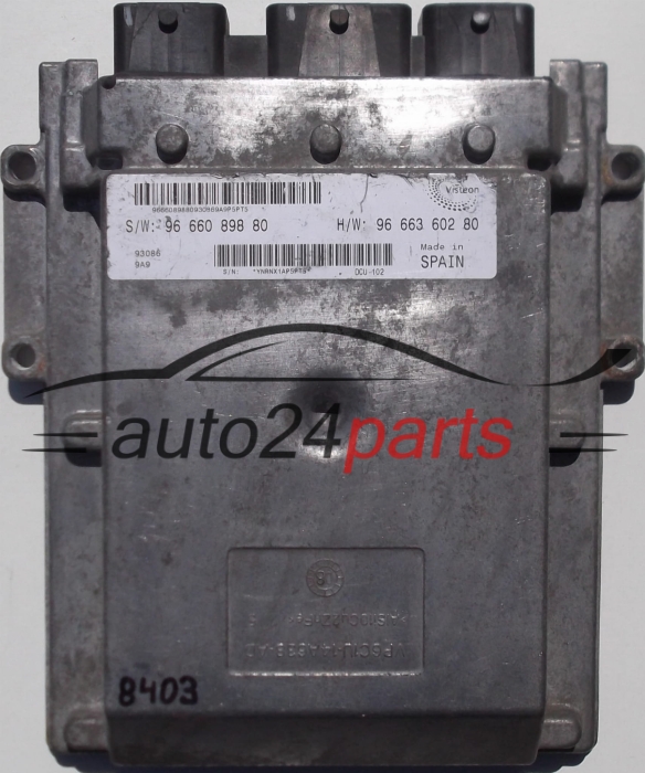 KOMPUTER STEROWNIK SILNIKA PEUGEOT BOXER, CITROEN JUMPER, FIAT DUCATO 2.2 HDI 96 663 602 80, 9666360280, 96 660 898 80, 9666089880