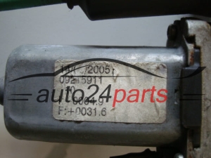 MECHANIZM PODNOSZENIA SZYBY LEWY PRZOD OPEL AGILA 09215911
