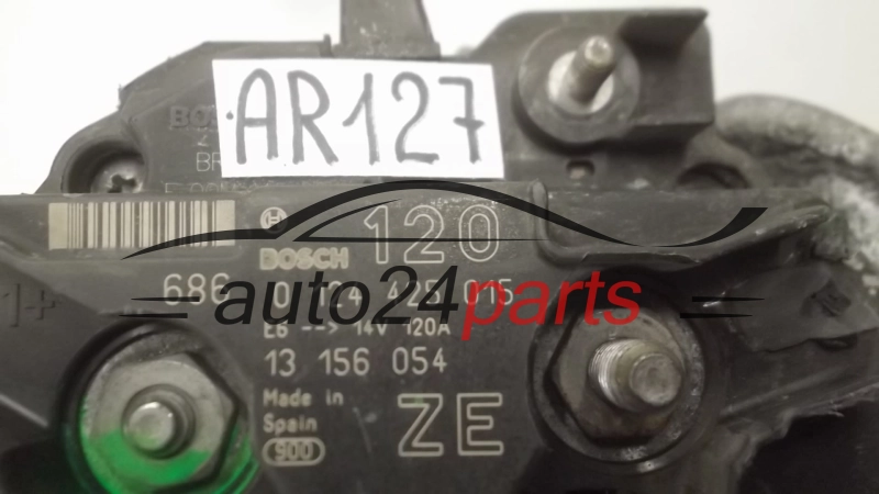 ALTERNATOR OPEL CORSA C COMBO 1.2 1.4 BOSCH 0 124 425 015, 0124425015, 13 156 054 ZE, 13156054 ZE, 120A