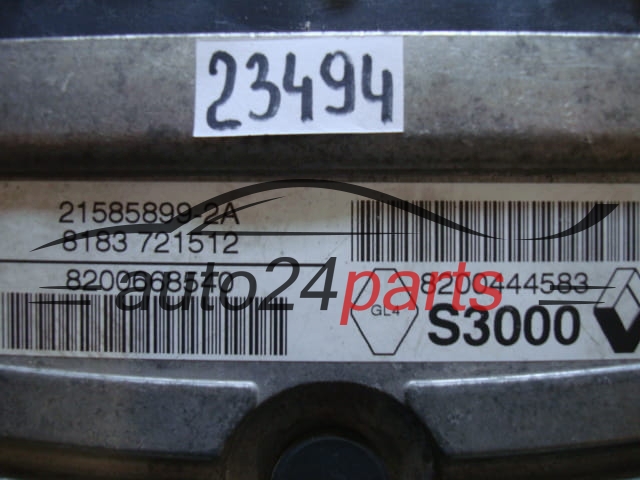 KOMPUTER STEROWNIK SILNIKA RENAULT LAGUNA 2.0 8200444583, 8200668540, 21585899-2A, 215858992A
