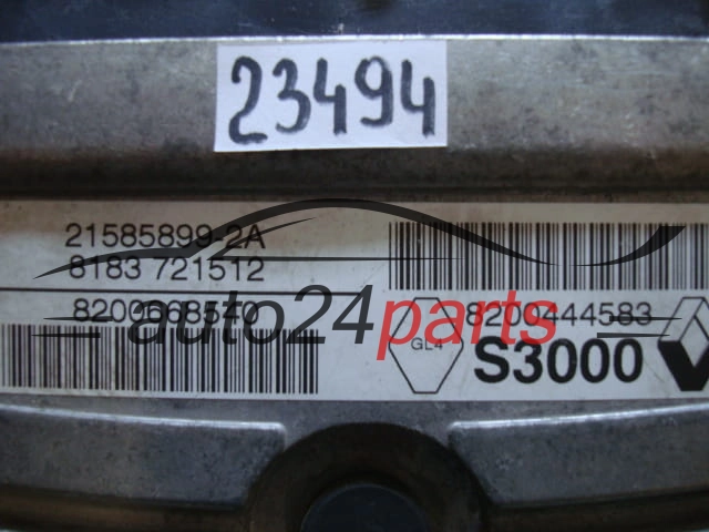 KOMPUTER STEROWNIK SILNIKA RENAULT LAGUNA 2.0 8200444583, 8200668540, 21585899-2A, 215858992A