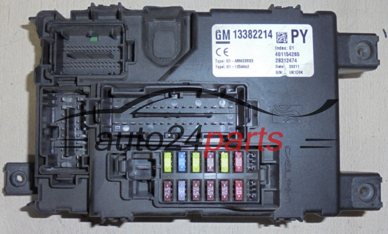 CENTRALKA MODUL STEROWNIK KOMFORTU OPEL CORSA D 13382214 PY, 28312474