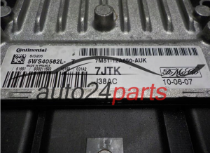 KOMPUTER STEROWNIK SILNIKA FORD 7M51-12A650-AUK, 7M5112A650AUK, 5WS40582L-T, 5WS40582LT, SID206