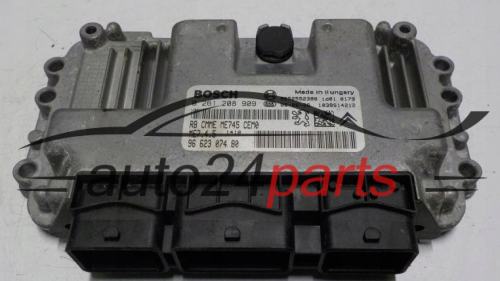 KOMPUTER STEROWNIK SILNIKA CITROEN PEUGEOT BOSCH 0 261 208 909, 0261208909, 96 623 074 80, 9662307480