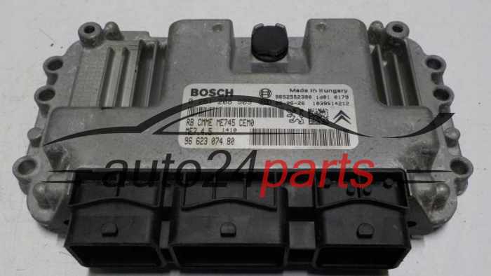 KOMPUTER STEROWNIK SILNIKA CITROEN PEUGEOT BOSCH 0 261 208 909, 0261208909, 96 623 074 80, 9662307480
