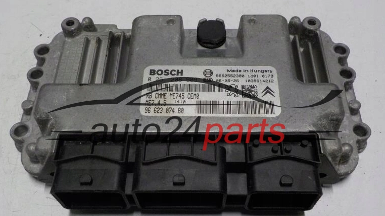 KOMPUTER STEROWNIK SILNIKA CITROEN PEUGEOT BOSCH 0 261 208 909, 0261208909, 96 623 074 80, 9662307480
