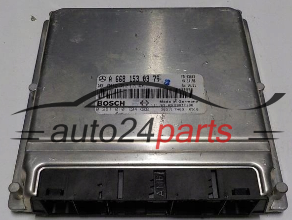 KOMPUTER STEROWNIK SILNIKA MERCEDES BOSCH 0 281 010 794, 0281010794, A 668 153 0379, A6681530379, CR1.2