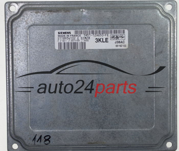 KOMPUTER STEROWNIK SILNIKA FORD 5M51-12A650-FE, 5M5112A650FE, S118934102E, SIM28
