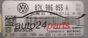 KOMPUTER STEROWNIK SILNIKA VW VOLKSWAGEN BOSCH 0 261 S05 700, 0261S05700, 07K 906 055 A, 07K906055A, MED17.5.6