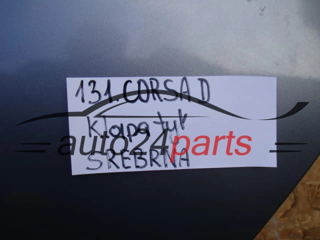 KLAPA TYLNA OPEL CORSA D 3 HB SREBRNA