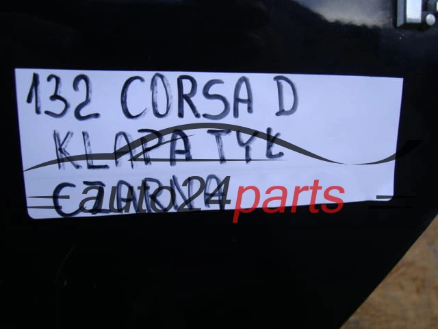 KLAPA TYLNA OPEL CORSA D 3 HB CZARNA