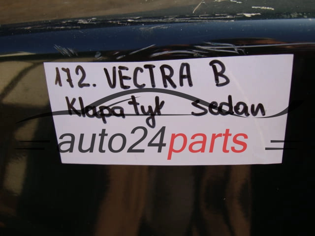 KLAPA TYLNA OPEL VECTRA B SEDAN 1996 CZARNA