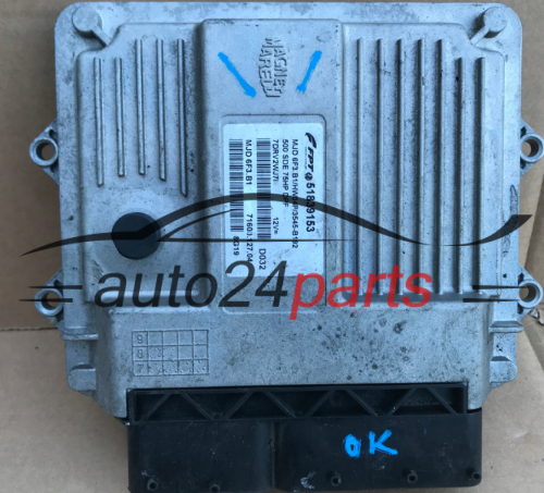 KOMPUTER STEROWNIK SILNIKA FIAT 500 MJD 6F3.B1, MJD6F3B1, 51839153
