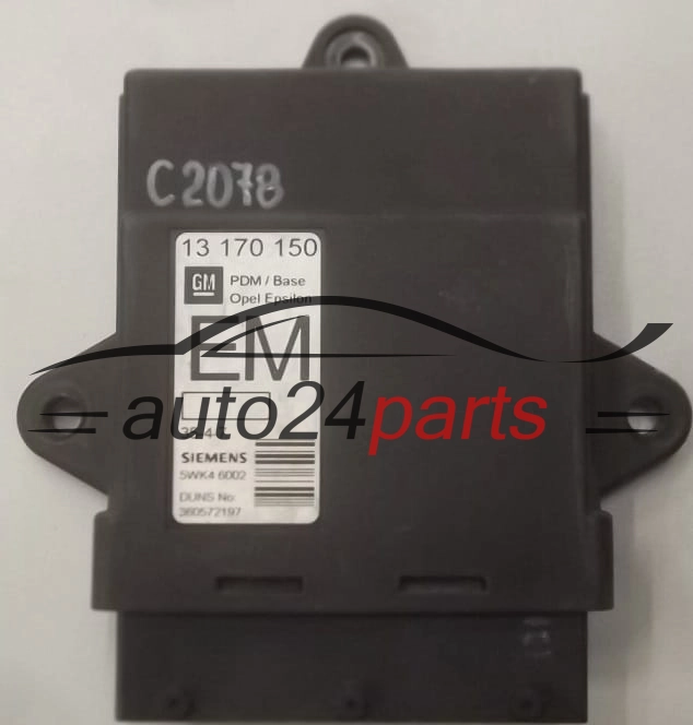 CENTRALKA MODUL KOMFORU OPEL VECTRA C 13 170 150 EM, 13170150, 5WK46002