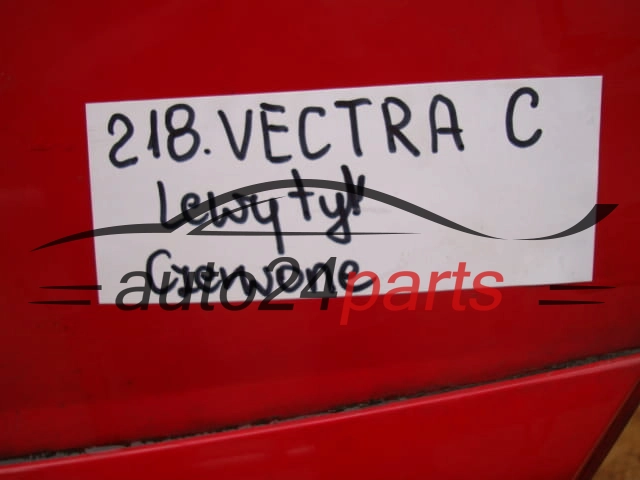 DRZWI LEWE TYLNE OPEL VECTRA C CZERWONE - 218