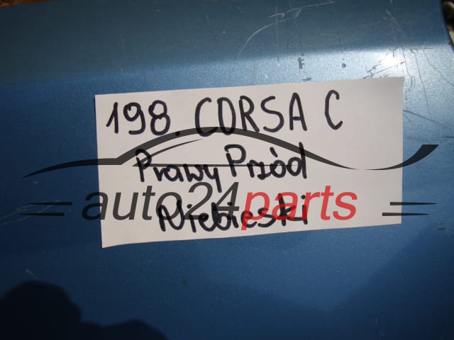 BŁOTNIK PRAWY PRZEDNI OPEL CORSA C NIEBIESKI - 198