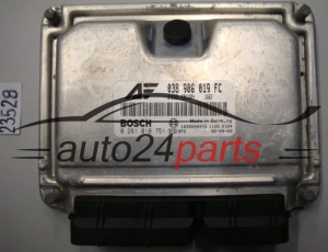 KOMPUTER STEROWNIK SILNIKA VW VOLKSWAGEN SHARAN SEAT ALHAMBRA 1.9 TDI 038906019FC, 038 906 019 FC, BOSCH 0281010751, 0 281 010 751, DIESEL EDC15P+ 1515 - 23528