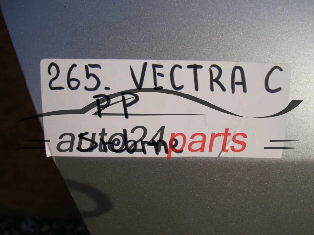 DRZWI PRAWE PRZEDNIE OPEL VECTRA C SREBRNE - 265
