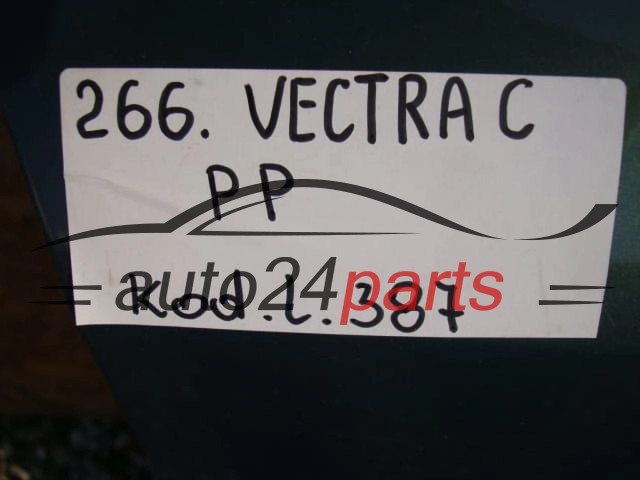 DRZWI PRAWE PRZEDNIE OPEL VECTRA C ZIELONE - 266