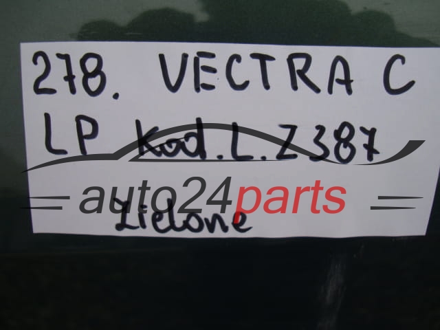 DRZWI LEWE PRZEDNIE OPEL VECTRA C ZIELONE - 278