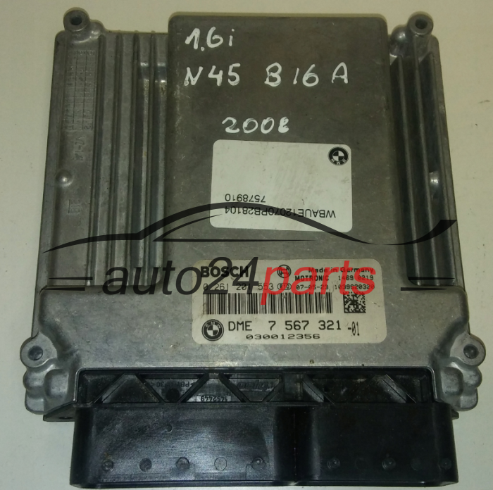 KOMPUTER STEROWNIK SILNIKA BMW BOSCH 0 261 201 553, 0261201553, DME 7567 321, DME7567321, 7567321