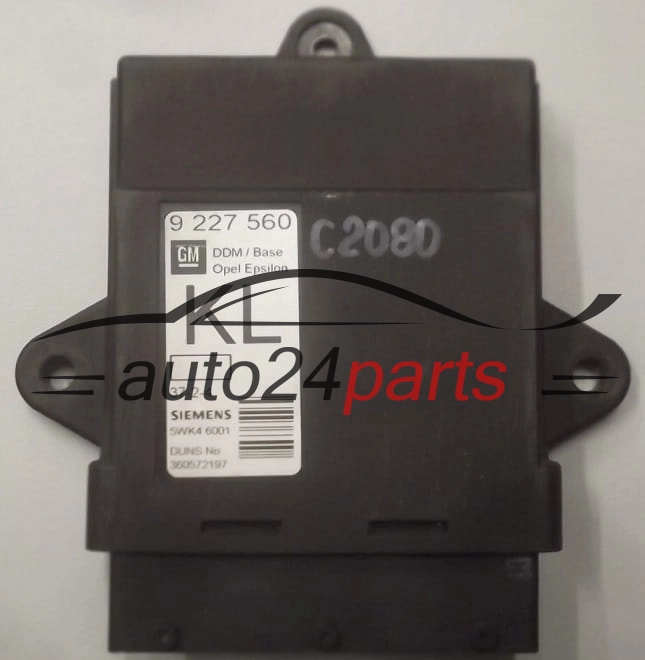 CENTRALKA MODUL STEROWNIK KOMFORTU OPEL VECTRA C SIEMENS 5WK4 6001, 5WK46001, 9 227 560 KL, 9227560KL