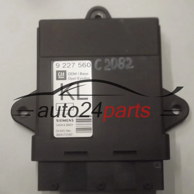 CENTRALKA MODUL STEROWNIK KOMFORTU OPEL VECTRA C SIEMENS 5WK4 6001, 5WK46001, 9 227 560 KL, 9227560KL
