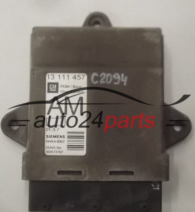 CENTRALKA MODUL STEROWNIK DRZWI OPEL VECTRA C 13111457 AM, 5WK46002
