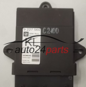 CENTRALKA MODUL STEROWNIK KOMFORTU OPEL VECTRA C SIEMENS 5WK4 6001, 5WK46001, 9 227 560 KL, 9227560 KL