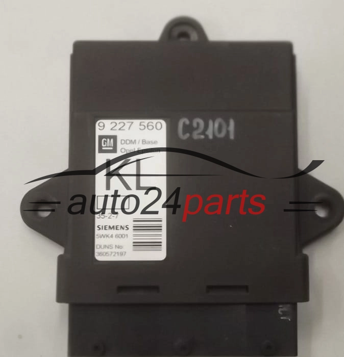 CENTRALKA MODUL STEROWNIK KOMFORTU OPEL VECTRA C SIEMENS 5WK4 6001, 5WK46001, 9 227 560 KL, 9227560 KL