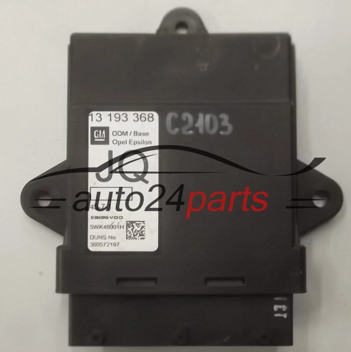 CENTRALKA MODUL STEROWNIK DRZWI OPEL VECTRA C 13193368 JQ, 5WK46001