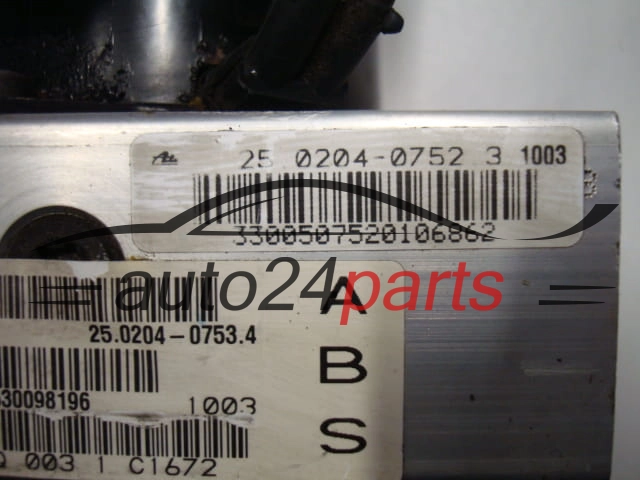 ABS POMPA I STEROWNIK JEEP GRAND CHEROKEE ATE 10.0511-8186.1, 10051181861, P52128205AG, 25.0204-0754.4, 25020407544, 25.0204-0752.3, 25020407523, 56041022AH, 25.0946-0229.3, 25094602293
