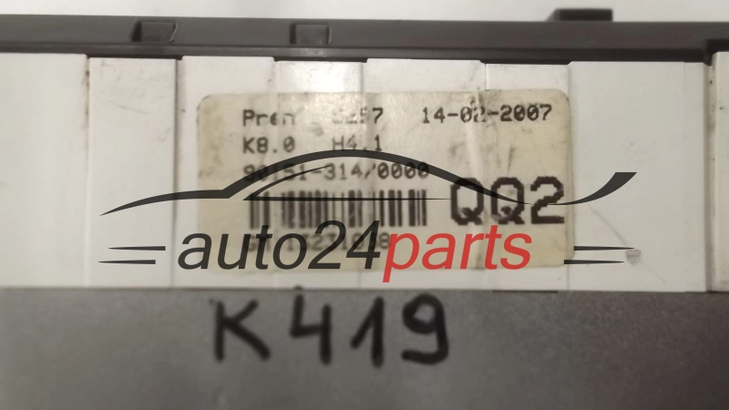 PANEL OGRZEWANIA STEROWNIK NAWIEWU OPEL ASTRA H 13 231 058,13231058