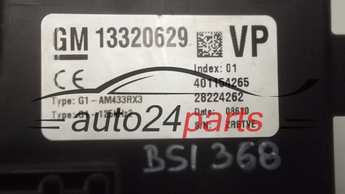 CENTRALKA MODUL BSI OPEL CORSA D 13320629 VP, 28224262