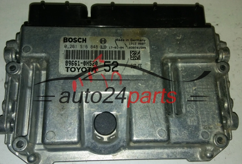 KOMPUTER STEROWNIK SILNIKA TOYOTA BOSCH 0261 S16 848, 0261 S16 848, 89661-0H520, 896610H520