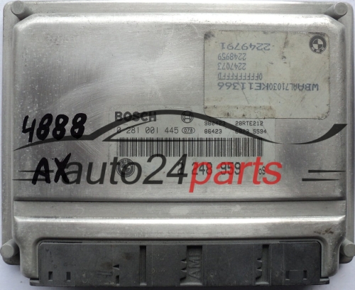 KOMPUTER STEROWNIK SILNIKA BMW E46 320 2.0 D BOSCH 0281001445, 0 281 001 445, 2248959, 2 248 959 - 4888