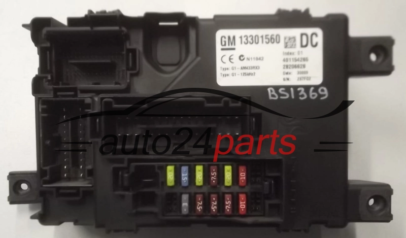 CENTRALKA MODUL STEROWNIK BSI OPEL CORSA D 1.3 CDTI 13301560 DC