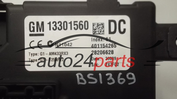 CENTRALKA MODUL STEROWNIK BSI OPEL CORSA D 1.3 CDTI 13301560 DC