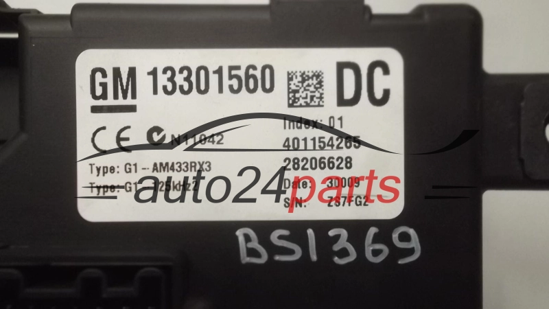 CENTRALKA MODUL STEROWNIK BSI OPEL CORSA D 1.3 CDTI 13301560 DC
