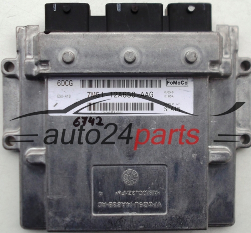 MOTORSTEUERGERÄT FORD FOCUS 1.6 7M51-12A650-AAG, 7M5112A650AAG, 12A650AAG, 6DCG