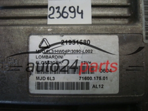 KOMPUTER STEROWNIK SILNIKA LOMBARDINI Magneti Marelli MJD 6L3, MJD6L3, 21931680, 71600.175.01, 7160017501