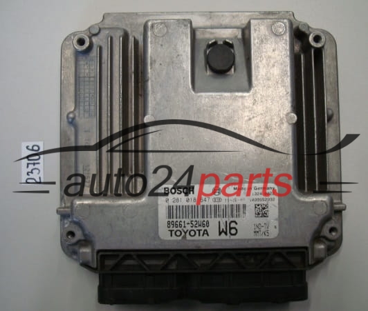 KOMPUTER STEROWNIK SILNIKA TOYOTA 1.4 D BOSCH 0 281 018 647, 0281018647, 89661-52W60, 8966152W60