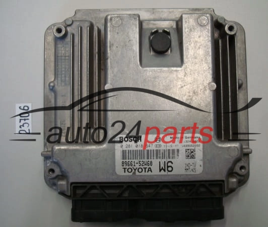 KOMPUTER STEROWNIK SILNIKA TOYOTA 1.4 D BOSCH 0 281 018 647, 0281018647, 89661-52W60, 8966152W60