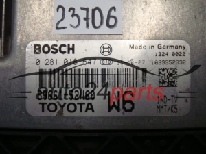 KOMPUTER STEROWNIK SILNIKA TOYOTA 1.4 D BOSCH 0 281 018 647, 0281018647, 89661-52W60, 8966152W60