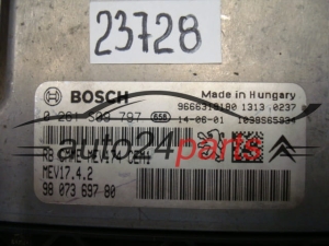 KOMPUTER STEROWNIK SILNIKA CITROEN PEUGEOT BOSCH 0 261 S09 797, 0261S09797, 9807369780