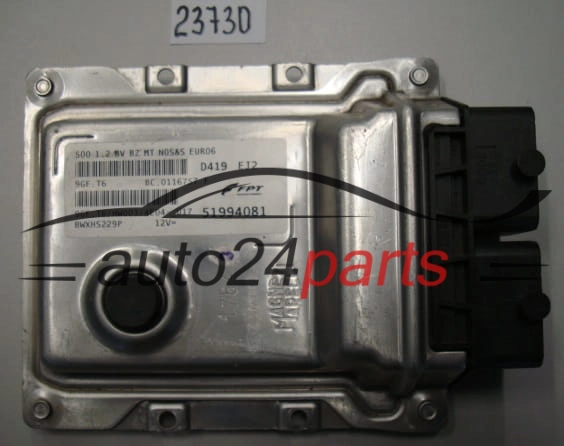 KOMPUTER STEROWNIK SILNIKA FIAT 500 51994081, 9GF.T6, 9GFT6